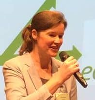 Karin Albers als spreker Ecoloog donker pimpernelblauwtje